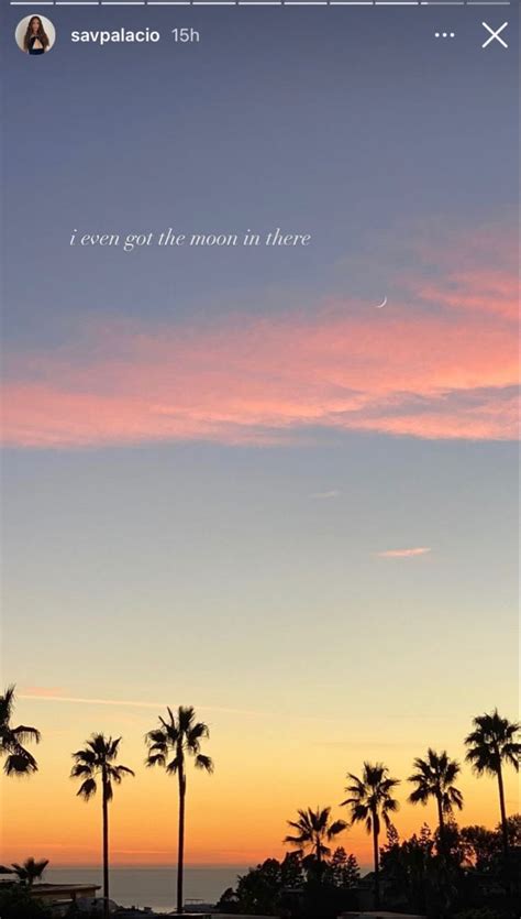 Sunset Caption para sa Instagram .